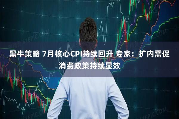 黑牛策略 7月核心CPI持续回升 专家：扩内需促消费政策持续显效