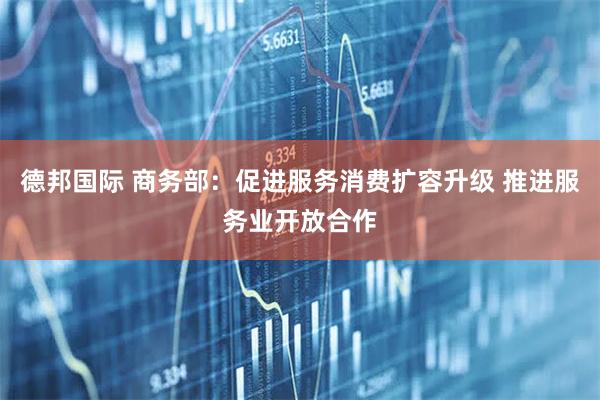 德邦国际 商务部：促进服务消费扩容升级 推进服务业开放合作